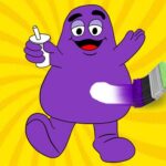 Grimace Shake Coloring Book